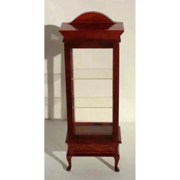 VINTAGE Dollhouse Display Cabinet Case Wood Vintage Concord Miniatures NOS - Picture 3 of 4